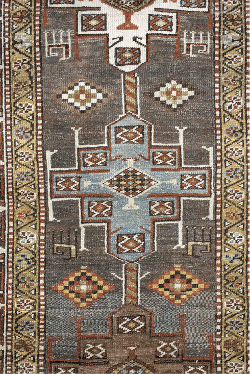 Antique Heriz Runner Rug (2' x 14')
